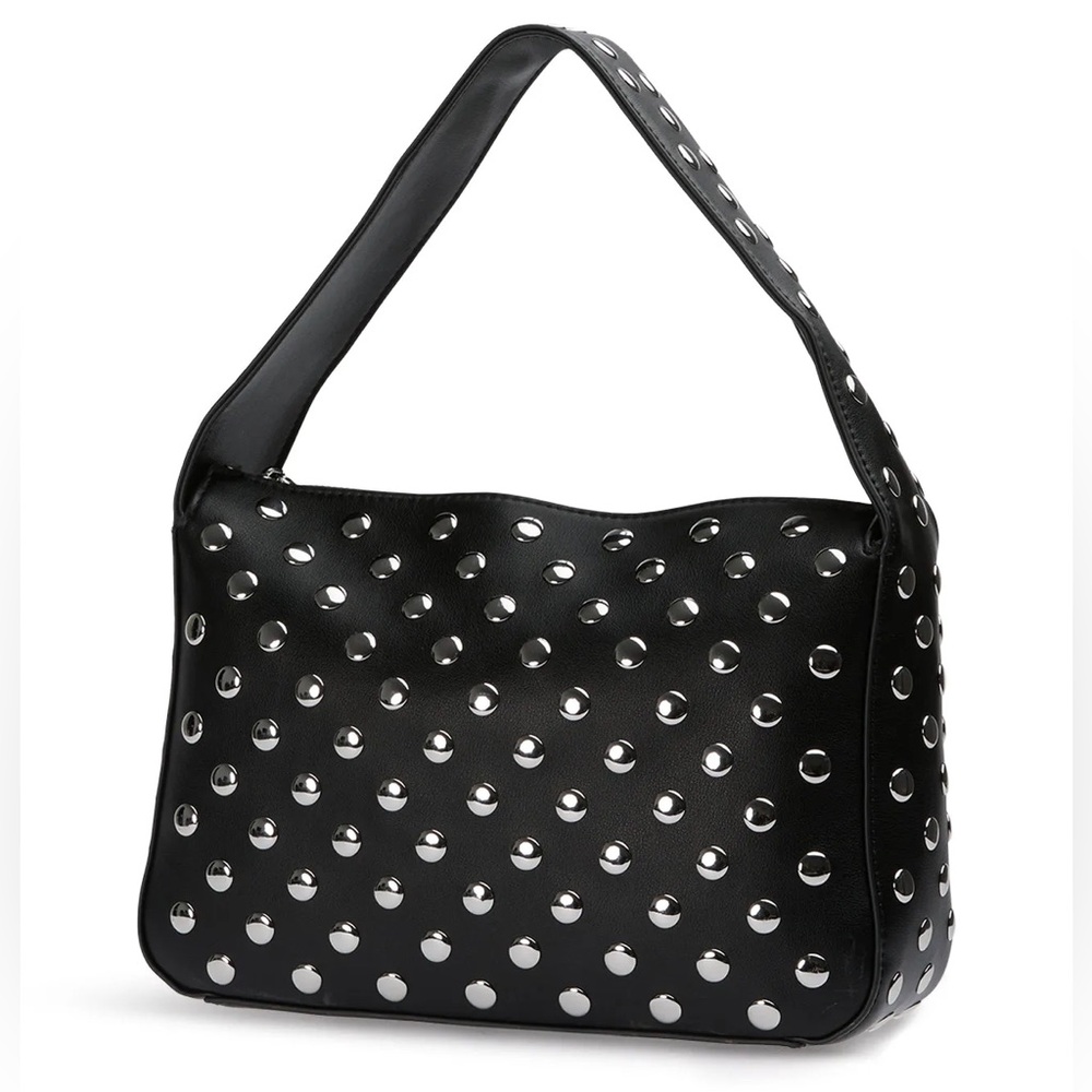 Tony Bianco Black Natalie Studded Bag